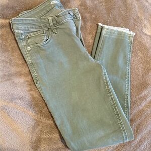 Old Navy Sage Green Women's Ankle Jeans
